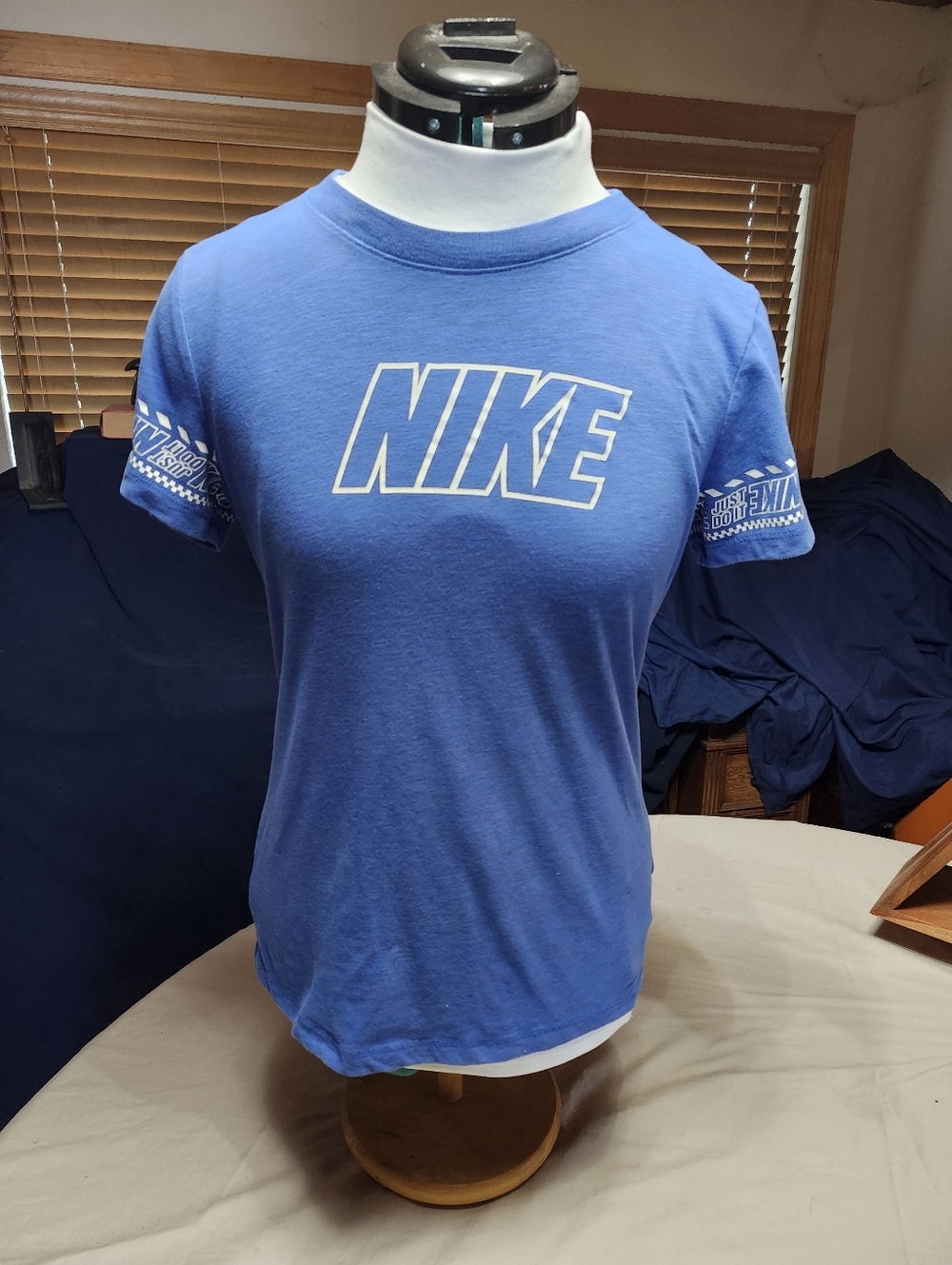Nike Dri-FIT Womens / Youth Shortsleeve Just Do It T-Shirt In Royal Blue Size XS